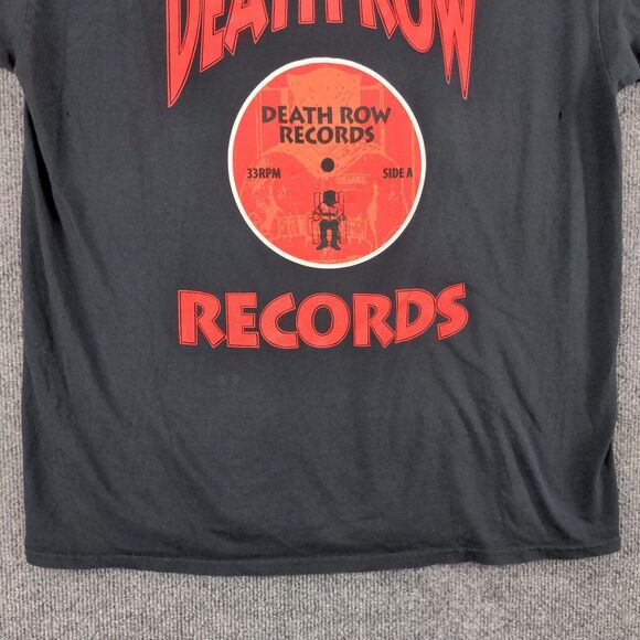 Untouchable Death Row Records T-Shirt Mens L Short Sleeve Black Crew Neck Cotton - Picture 4 of 13
